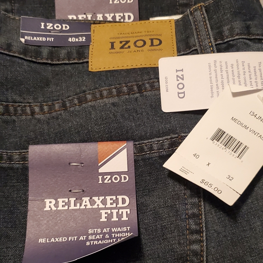 Izod Mens 40x32 jeans